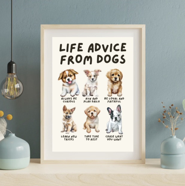 Life Advice from Dogs Poster